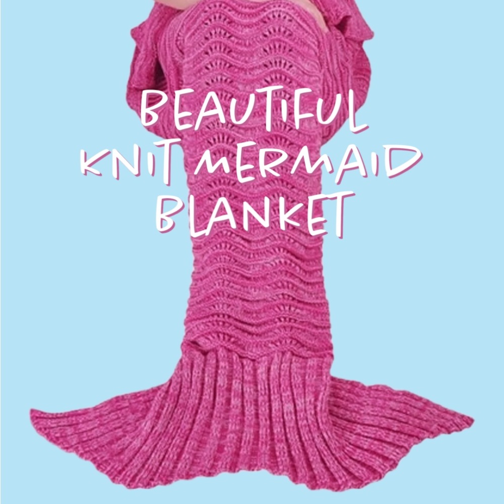 Comfy Knit Mermaid Tail Blanket